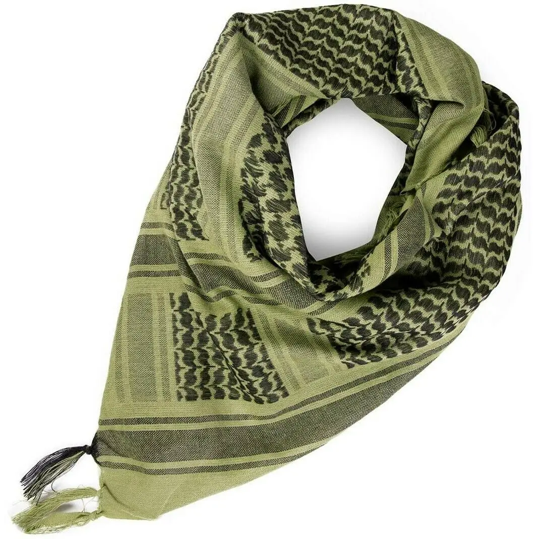 shemagh Arab keffiyeh style scarf desert forces neck and face wraps 100% cotton