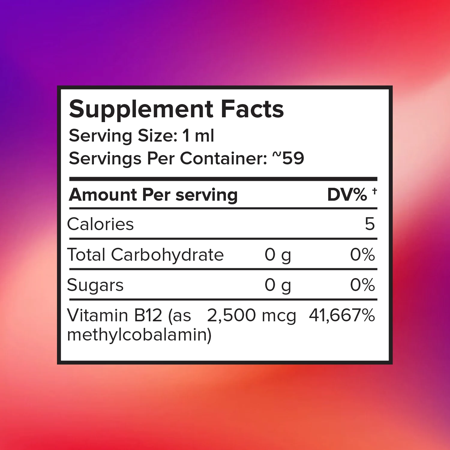 Matsun Nutrition 2500 Mcg Private Label 60ml Organic Vitamin B12 Drops High Quality Nutritional Supplements