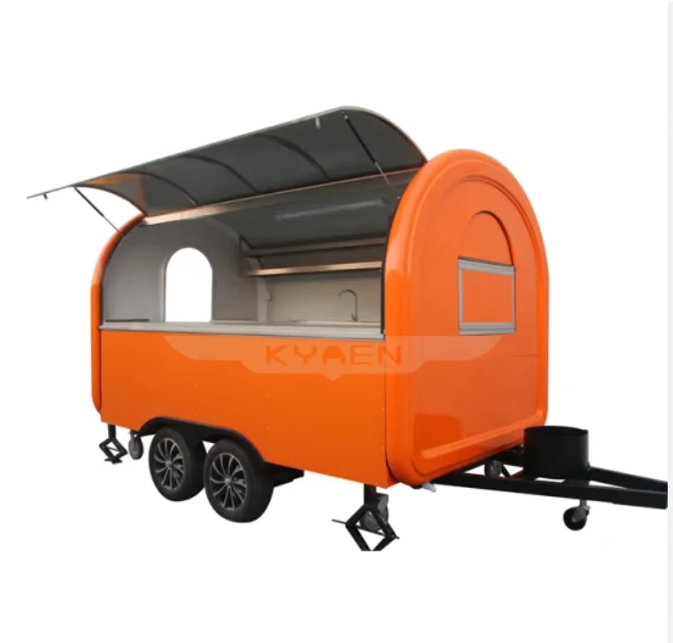Food Carts Shop Mobile Trailers Food Trucks Mobile Food Trailer Pizza Dog Customized Hot Key Long Power Outdoor Packing Wheels