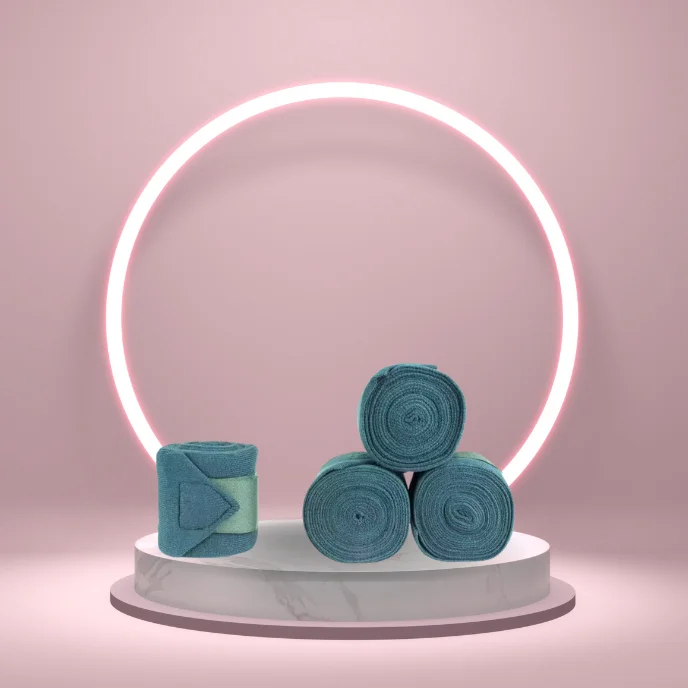 Aqua Green Equestrian Acrylic Bandages Premium Horse Care Product for Horses