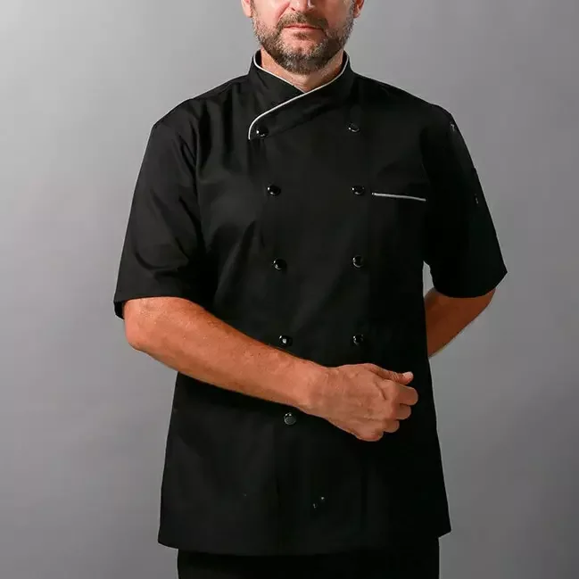 Chef Uniform Short Sleeves for unisex Style And Color Of Chef Uniform Chef  uniform  in cheap rate  for unisex custom logo