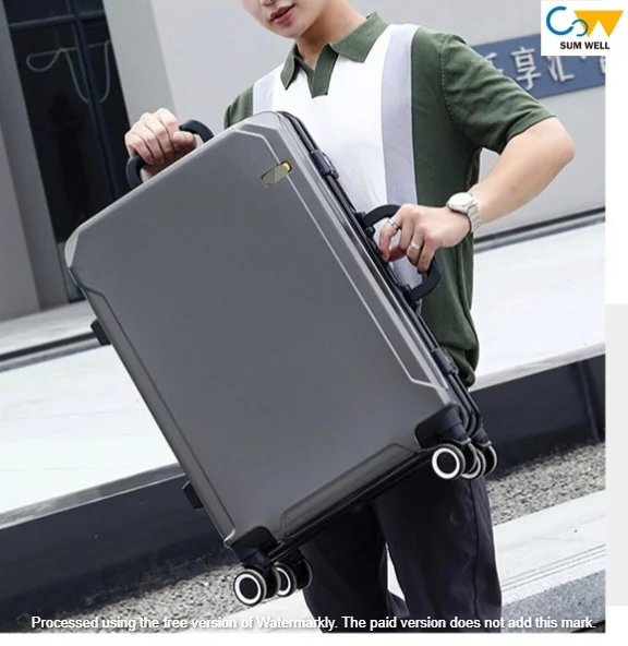Thickened suitcase sturdy and durable universal wheels  lever  password   travel  large capacity leather suitcase