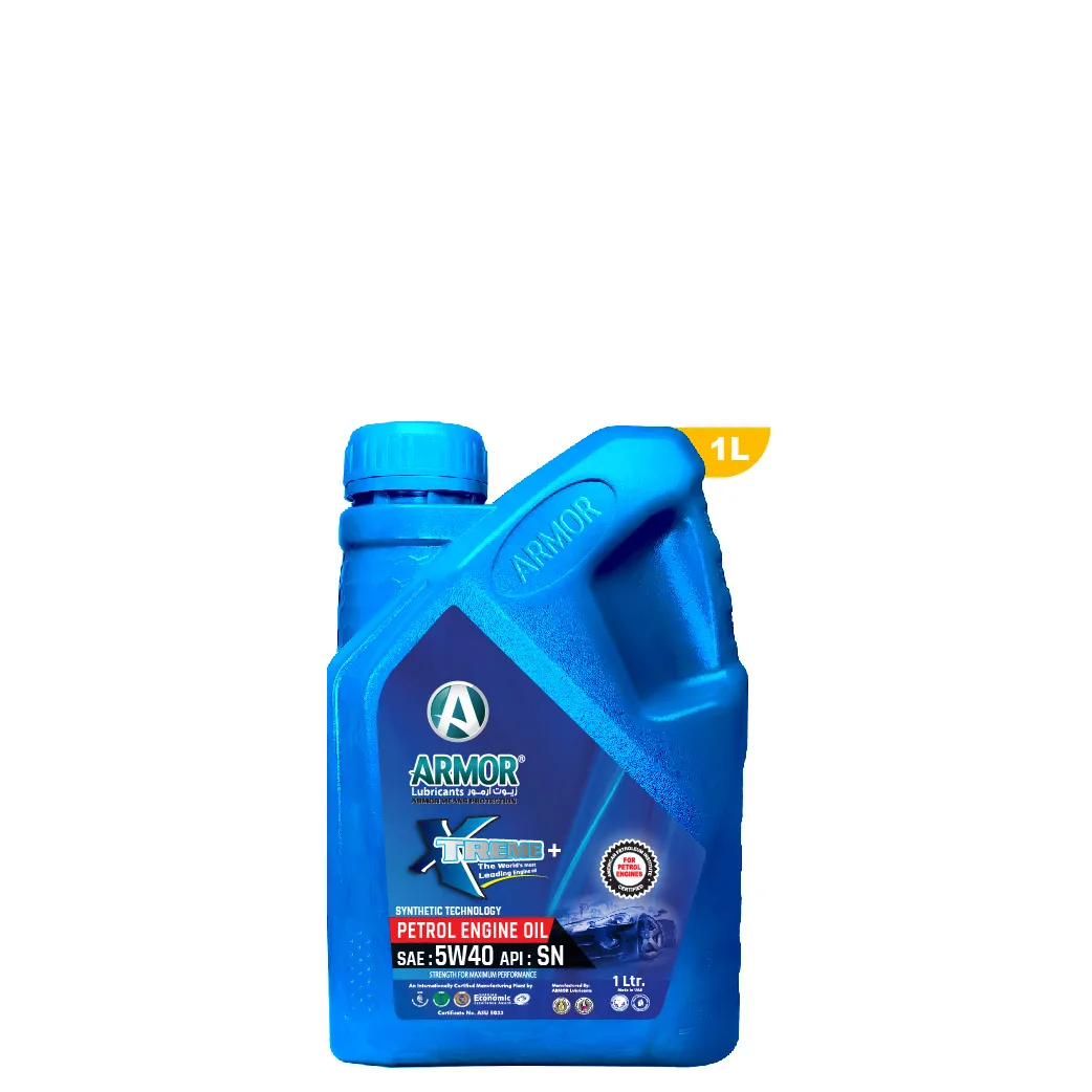 Armor Lubricants synthetic motor oil 5W-40 SN car engine oil for light-duty petrol and diesel engines.