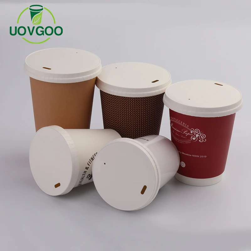 Hot Sale paper container cover take away coffee cup lids Paper Cup Lid Cover