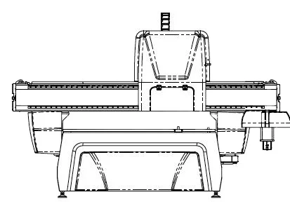 High Rigidity multifunctional CNC Router Working Table Size 3 AXIS