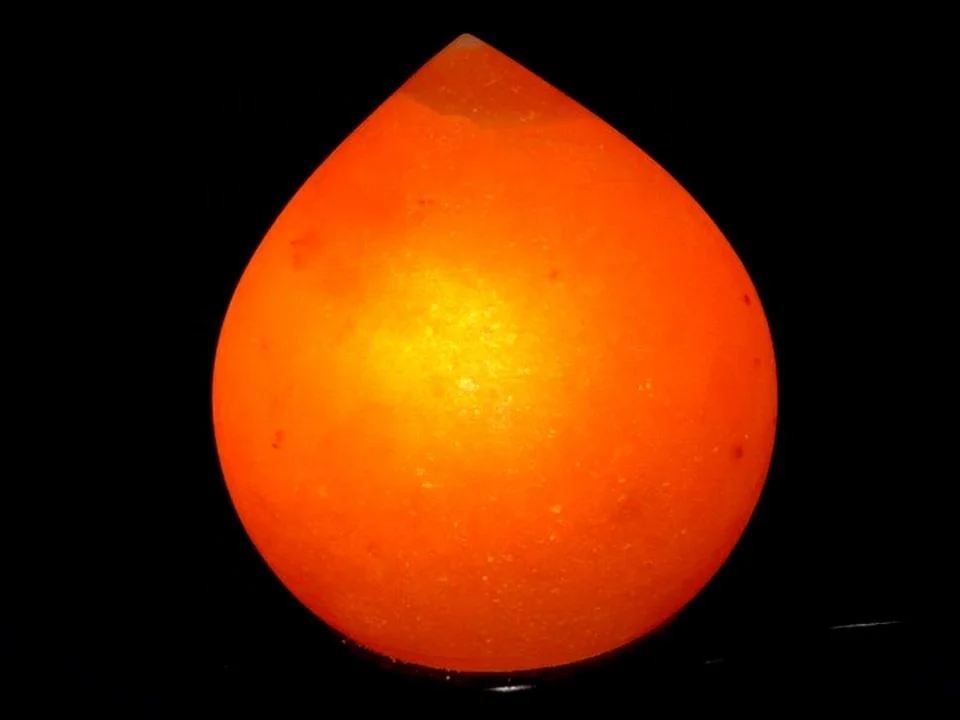 Beautiful Crystal Dew Drop Salt Lamps with Wood Base Accurate Size Stone Theme for Gifts Direct Factory Wholesale Price