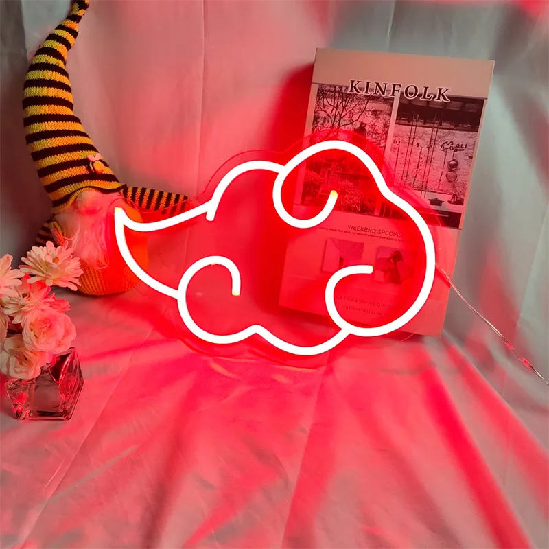 custom bedroom party personalized gifts 3d neon sign maker anime neon one piece icons cloud neon sign