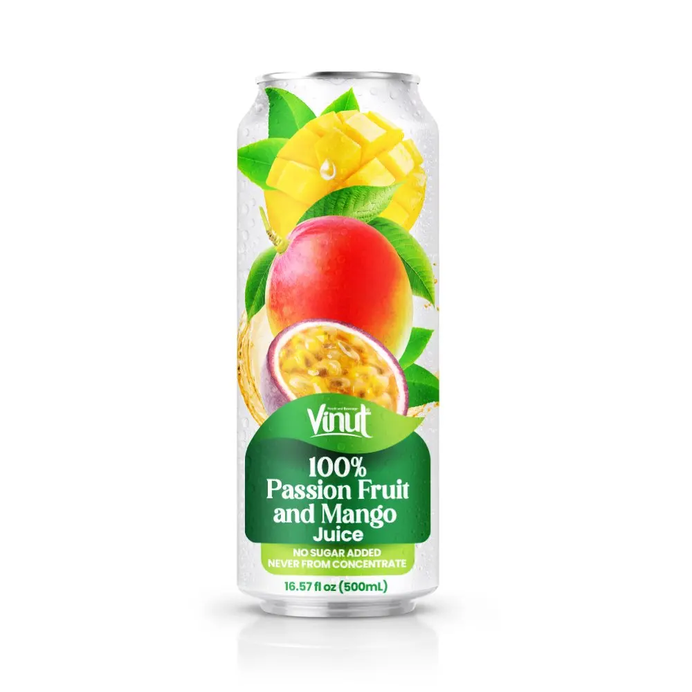 Original Juice 500ml Vinut 100% Passion fruit and mangi juice (not added sugar, never from concentrate) from a factory in Viet N