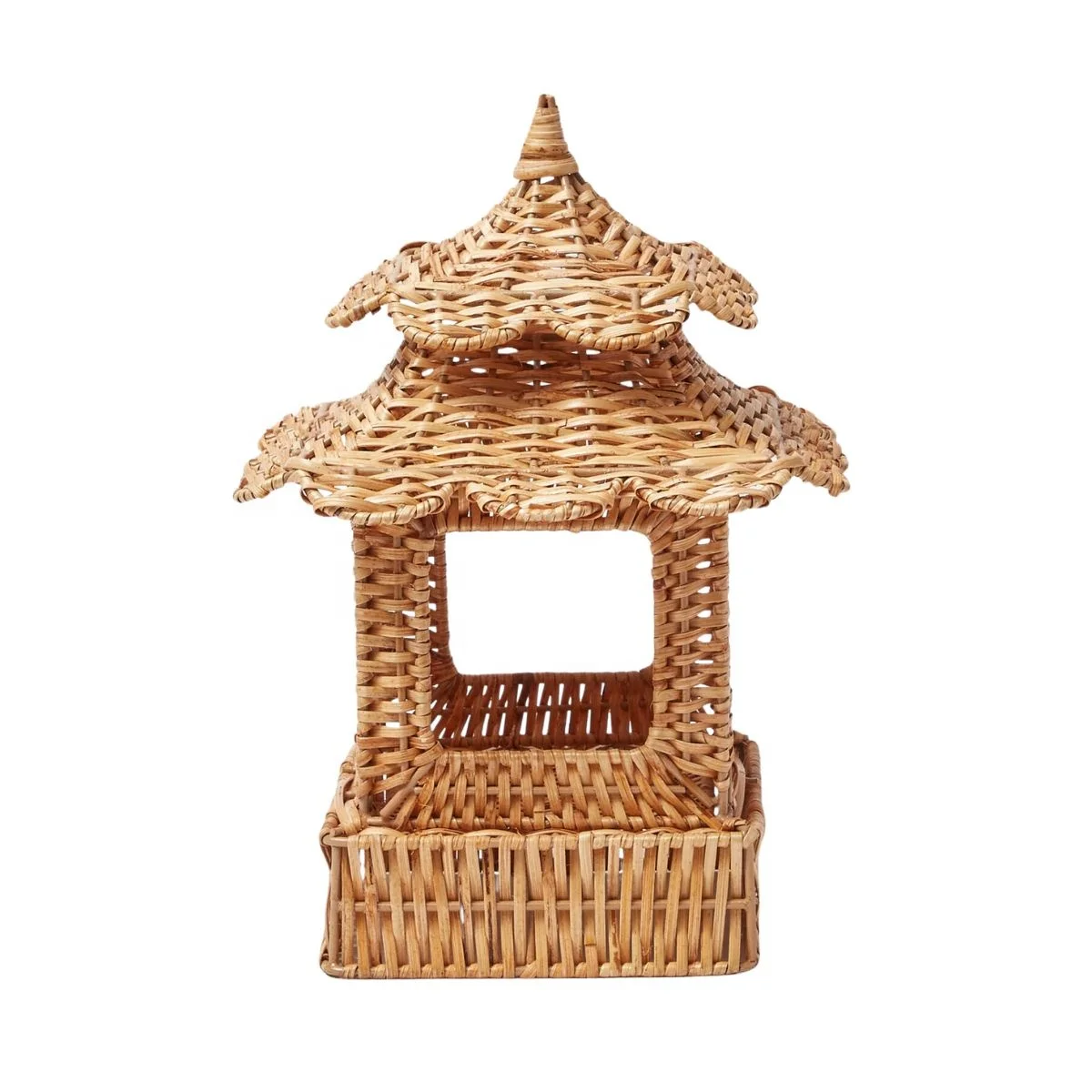 Элегантный обеденный Плетеный ремесленный зубчатый фонарь пагода сделанный из фонаря украшение дома Вьетнам ремесло оптовая продажа