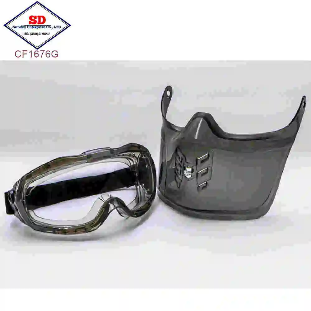 Industrial Face shield goggle mask browguard