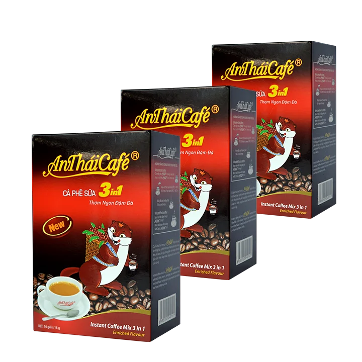 Массовая упаковка растворимой кофейной смеси для экспорта-торговая марка ANTHAICAFE с немолочным сливочным сахаром смешанным из Зеленой Фасоли Робуста