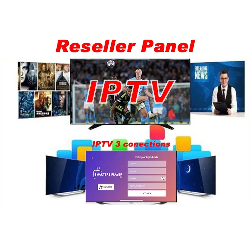 Free Test Credits Panel IPTV M3U France Smart TV Box IPTV 12 Months Spain/Germany/UK/Europe Smart IPTV Subscription VOD Series