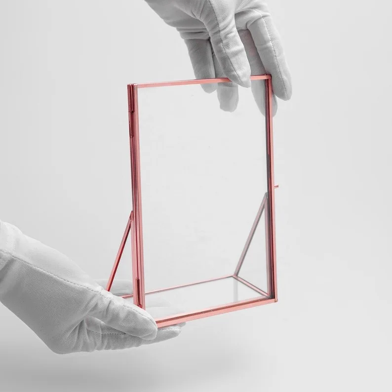 Customized Size Metal & Glass Picture Frame Brass Metal Photo Frame for Wall Hanging Available at Export Selling Price