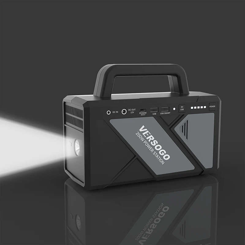 Solar Power Portable Generator Power Station Supply 110V/220V 200W Peak 400W Other Renewable Energy Outdoor Power Station