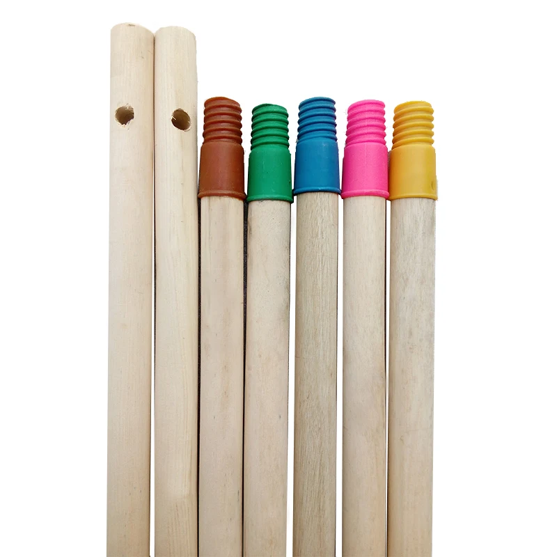 Less Than 1 Dollar House Cleaning Tools 120*2.2cm Broom Handle Natural Eucalyptus Wooden Mop Stick
