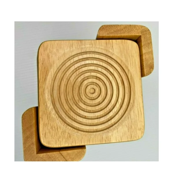 New Latest Design Wooden coaster with Antique Style Mats and Pads Hotel and Office Use Luxury Handmade