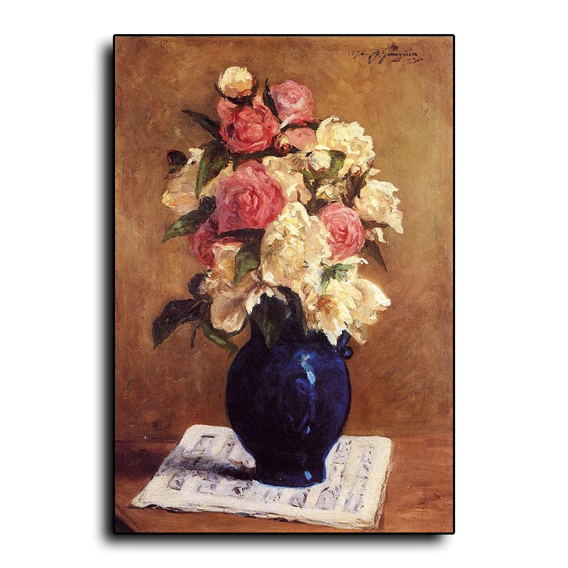 Customized Modern Abstract Flower Vase Still Life Art Quality Decorating Oil Paintings