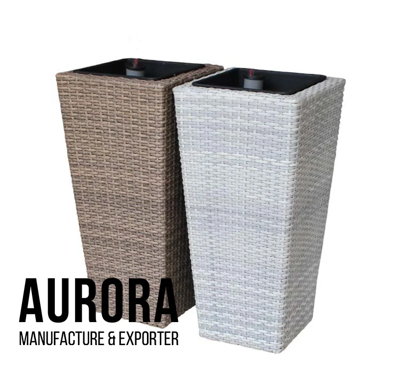 Wicker Planter Handmade Furniture Natural Basket Fower Pot Toy Storage Bag New Design