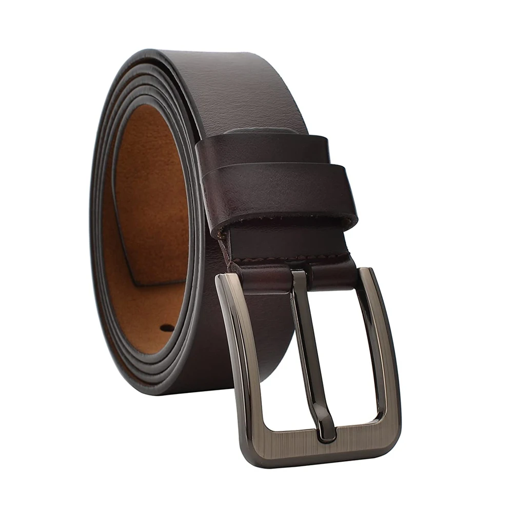 Genuine Leather Belts Famous Brand Belt Men Top Quality Strap Male Metal Automatic Buckle brown dress Belts