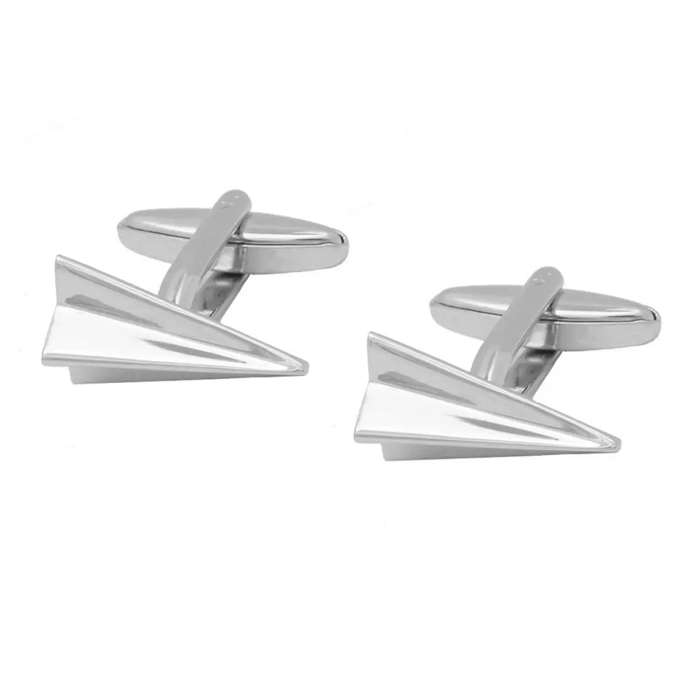 promotional custom airplane logo pilot cufflinks for men