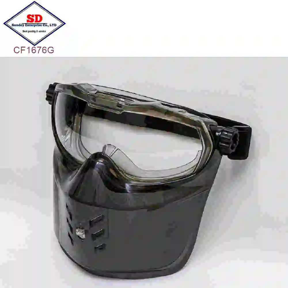 Industrial Face shield goggle mask browguard
