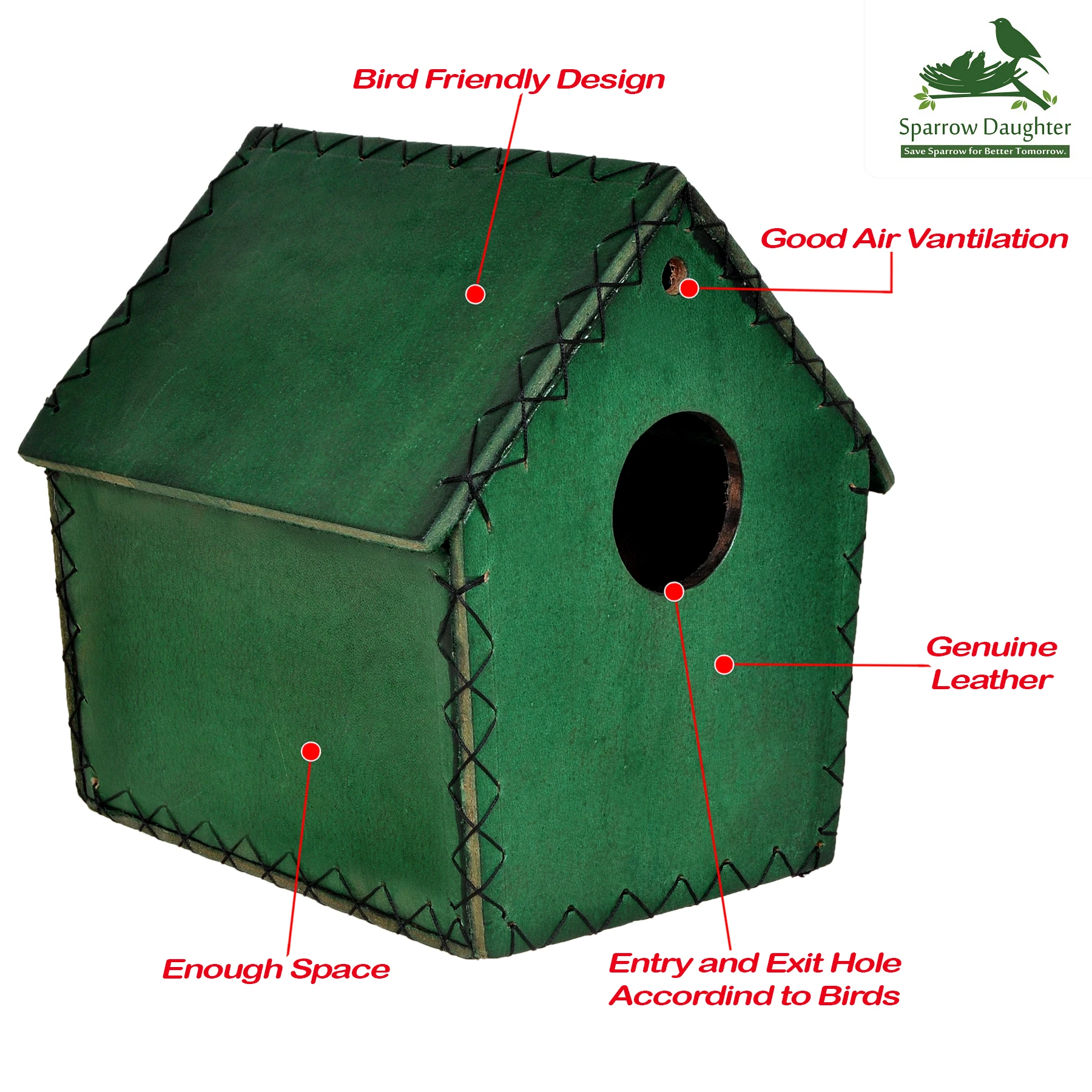AMAZON WHOLESALER LEATHER BIRD AVIARY ECO- FRIENDLY FULLY CUSTOMIZED HUT SHAPE BIRD HOUSE BIRD CAGE FOR SMALL BIRDSFOR