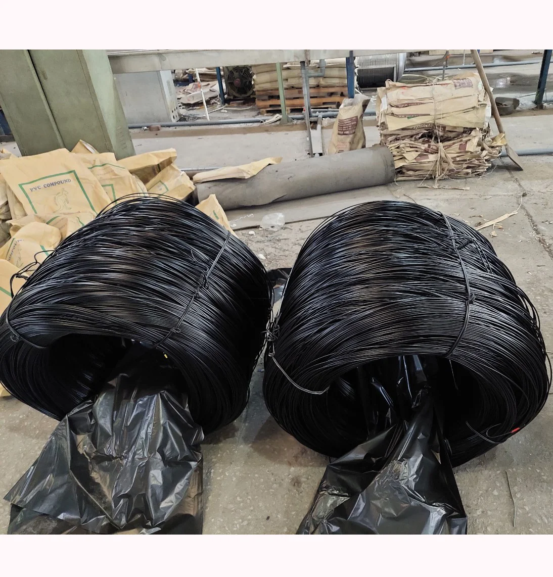 Steel Wire Plastic Coated Low Carbon Steel Wire With Plastic Coated Pvc 1.5mm to 3.5mm