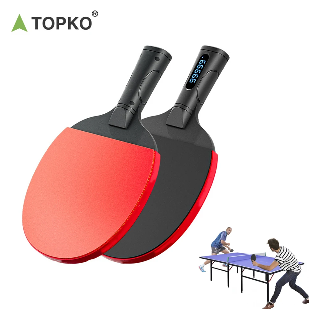 TOPKO Portable Smart Table Tennis Racket for Outdoor Sports Polymer Battery 450mAh High Quality Training Table tennis racket