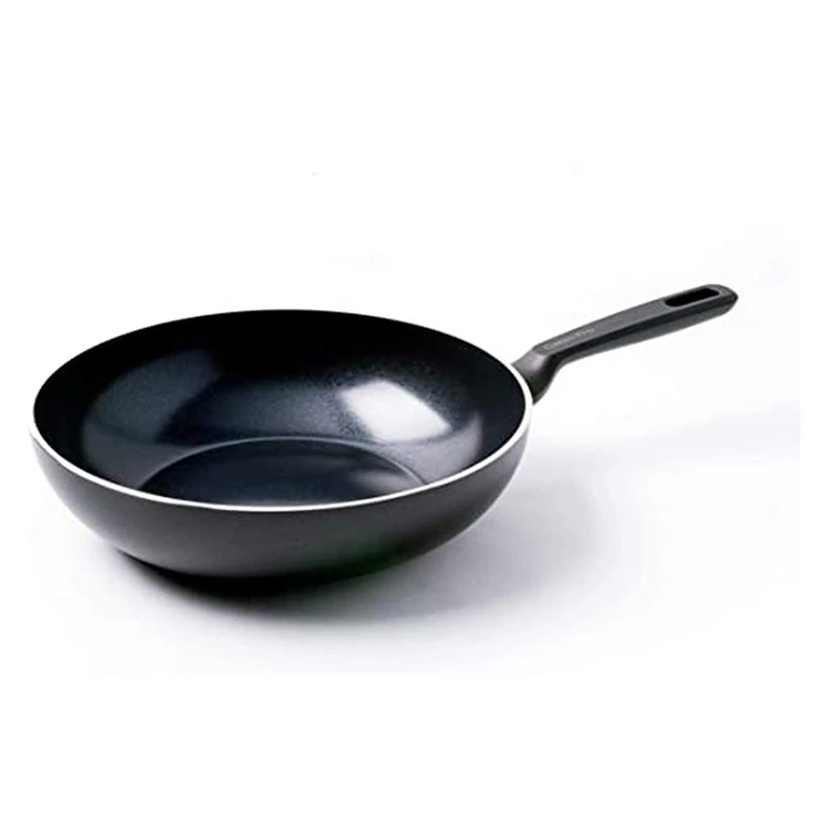 Amazon Best Seller Fry Pan Kitchen Induction Compatible Healthy Ceramic Coated Cookware Frying Pan With Lid for Sale