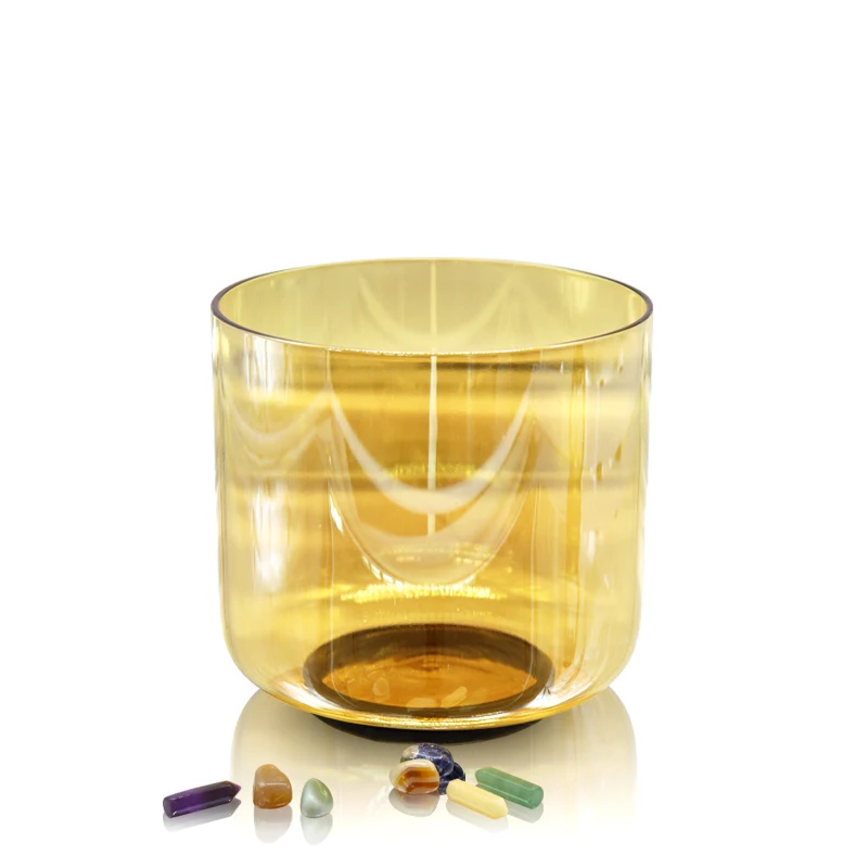 Amazing sound Alchemy Citrine Chakra Tuned Alchemy Clear Cosmic Quartz Crystal Singing Bowls for Sound Healing Meditation