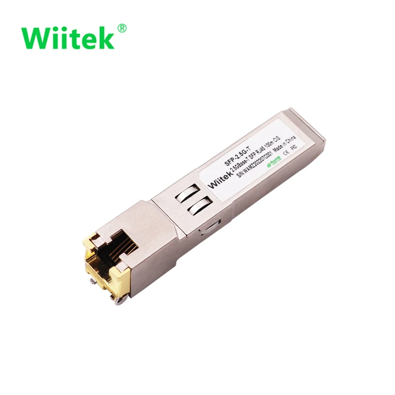 2.5G SFP RJ45 Copper Moduct 100m SFP-2.5G-T Compatible HPE JNP DEL INT ARI UBQ Transceiver sfp to rj45