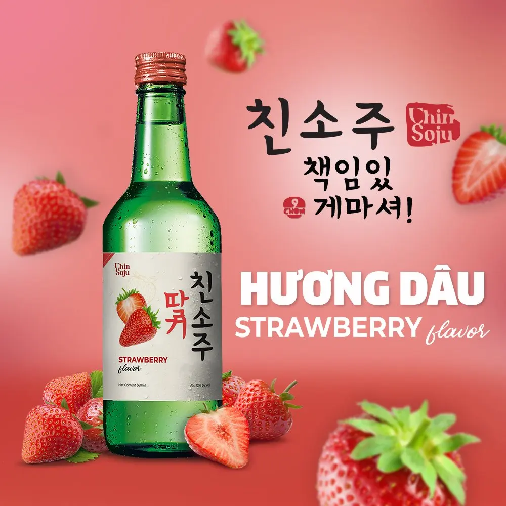 CHIN SOJU Fruit flavours 360ml korea soju high quality low price import tax preferential and OEM service highly recommended