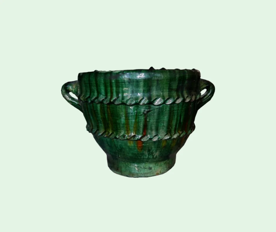 Green Beauty of the Sahara: Tamegrout Pottery Ceramic Planter Pot Flower Pot Outdoor Competitive Price