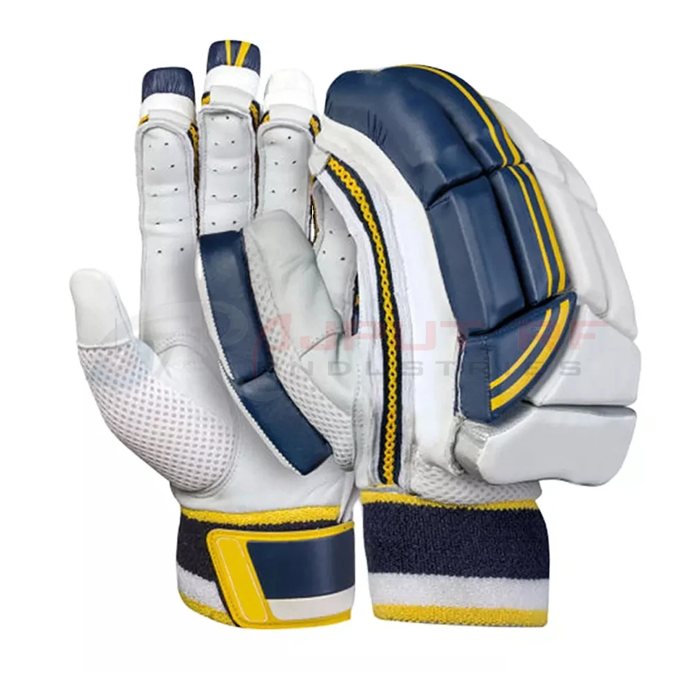 Best Quality Cricket Batting Gloves Leather Made Finger Safety Wear Comfortable Cricket Gloves / Whole Sale Batting Gloves