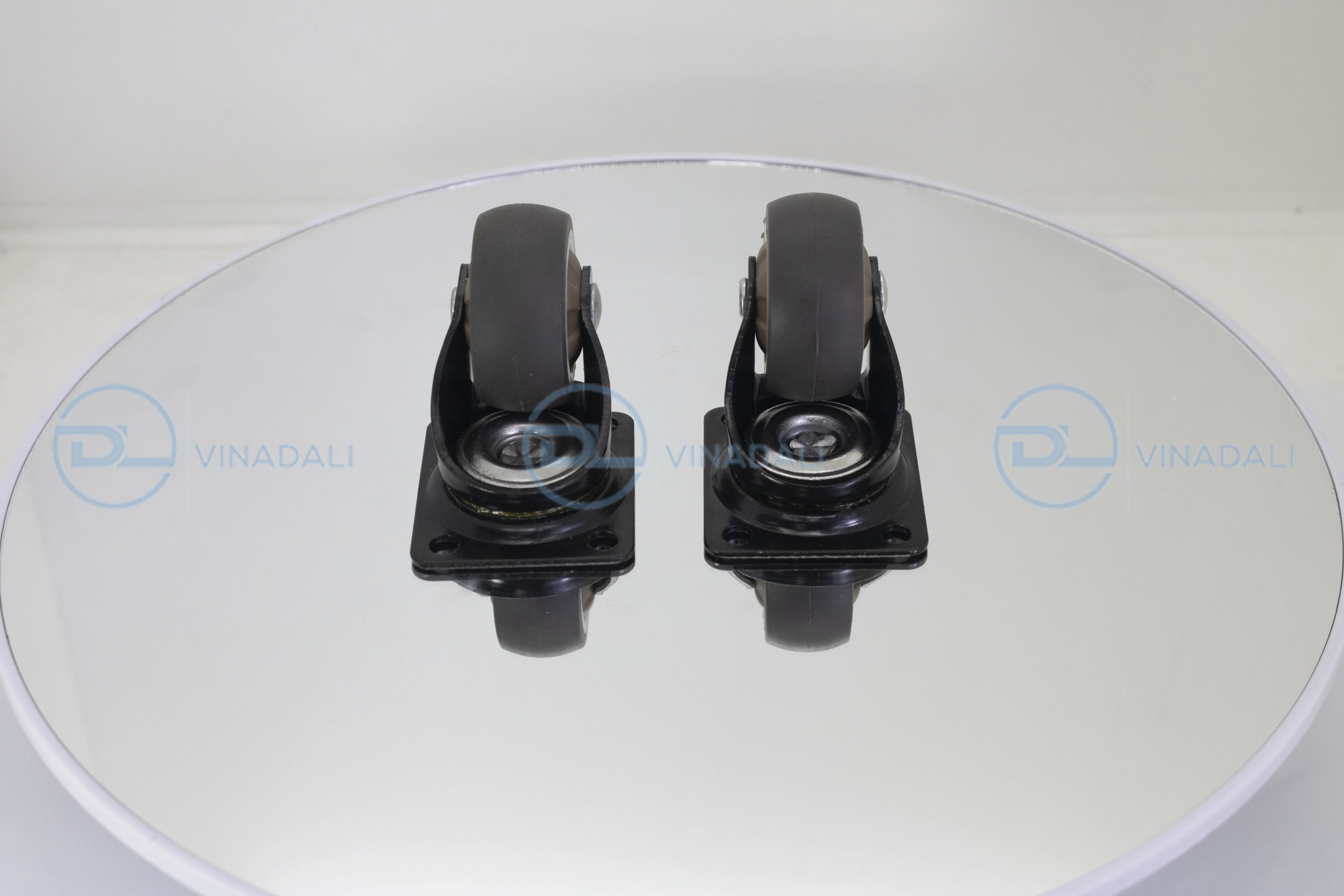 3 Inch Medium Furniture Swivel Caster Wheels Dual Locking Industrial Castor Wheels for Workbench/Dolly/Cart and Furniture