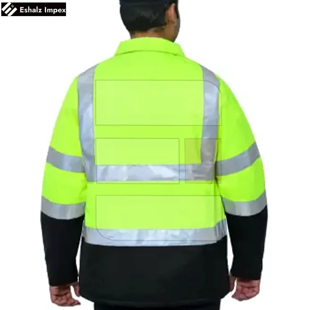 Wholesale Working Wear Traffic Vest Customized Logo Printing Light Weight Men Full Sleeves Safety Traffic Jacket