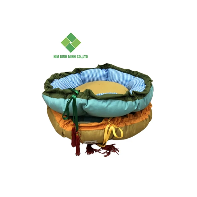 Wholesale High Quality Luxury Creative Soft Weave Polyester/Cotton Cushion Warm Pet Cat Dog Beds From Vietnam