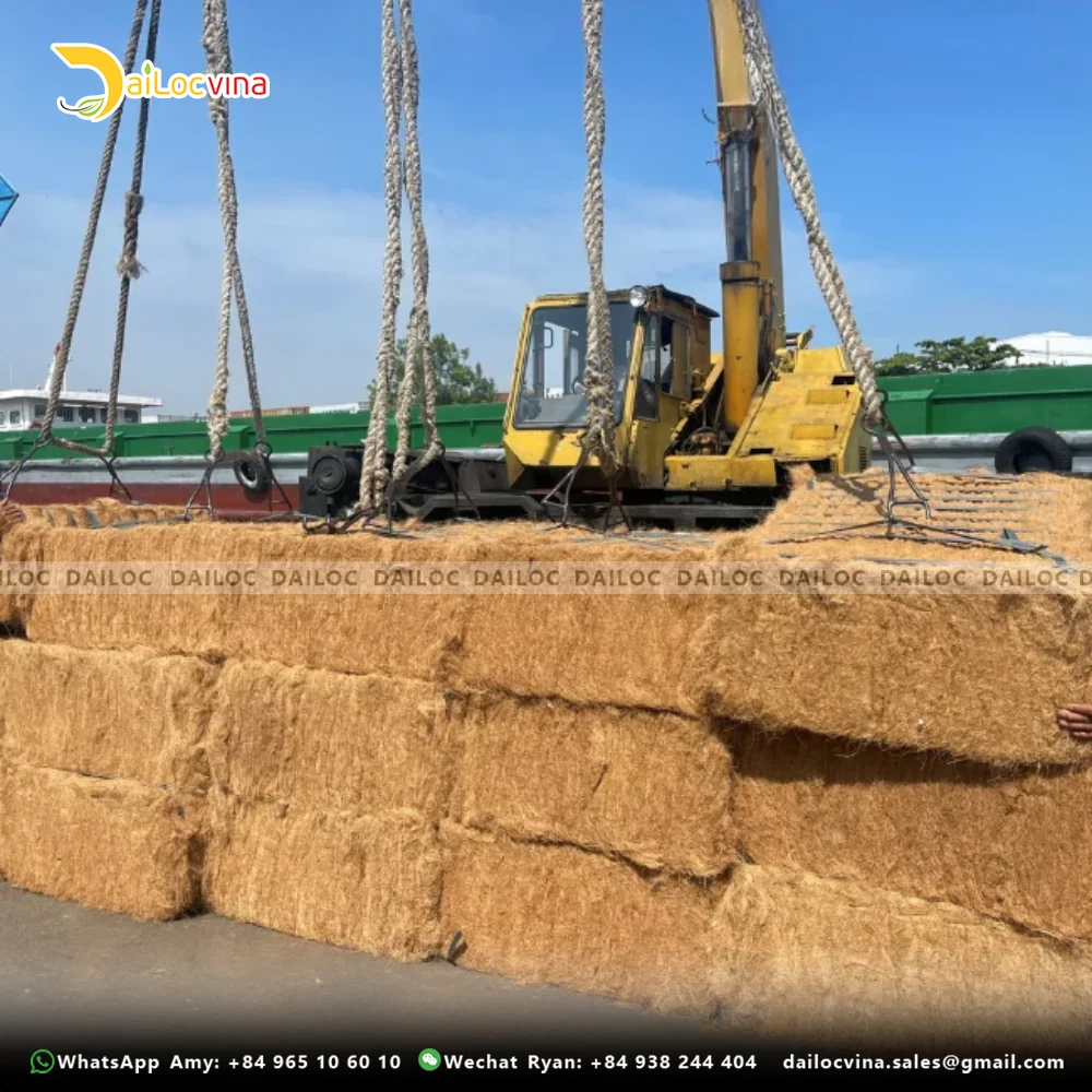 COIR FIBER COCO FIBER FOR ROPE RAW MATERIAL MADE IN VIETNAM