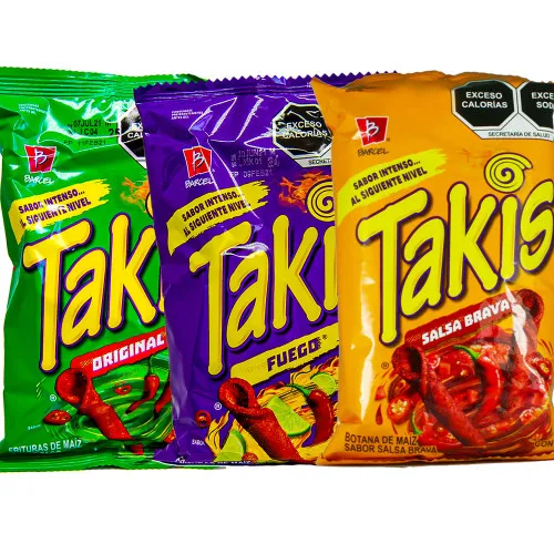 Top Quality Takis Rolled Tortilla Chips - Fuego Hot Chili and Lime & Takis Limited Edition Blue Heat Pepper
