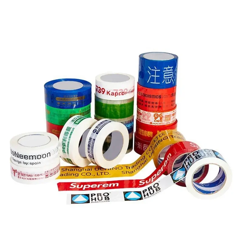 OPP Packaging Adhesive Cello Jumbo Roll Shipping Custom Logo Printed Clear Fragile Plastic Bopp Packing Tape