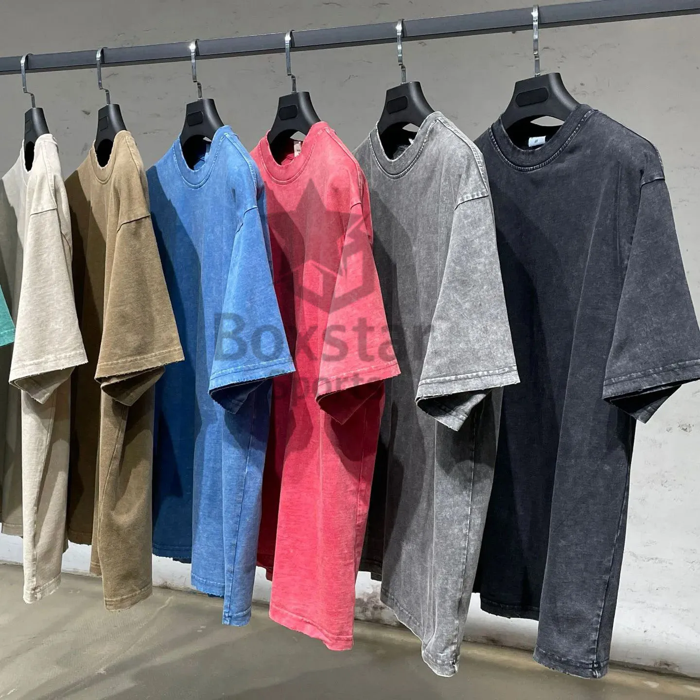 Distressed Men 100% Cotton T Shirt High Quality Blank Logo Custom Faded Oversized Stone Washed T Shirt