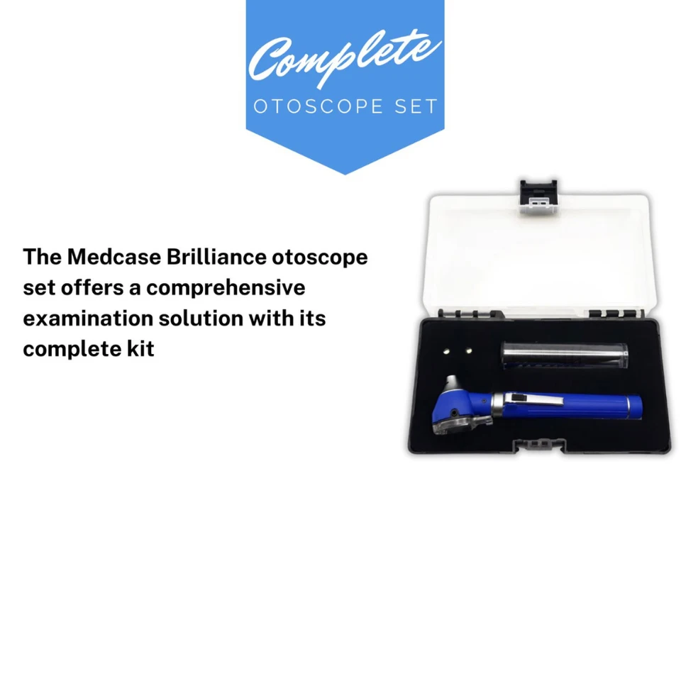 Mini Manual Fiber Optic Otoscope for Medical Diagnostic Visual Acuity Examination Apparatus with Plastic and Metal Material