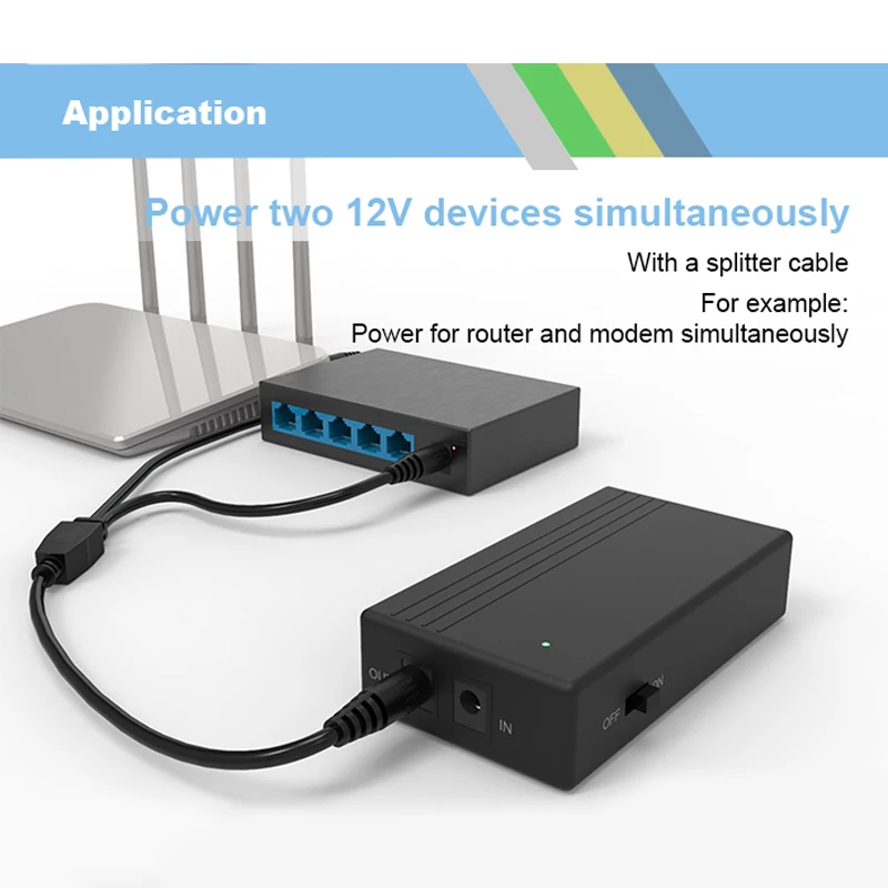DC UPS маршрутизатор wifi Резервное копирование 1A 2A блок питания Power Bank 5V 9V 12V wgp мини ups для Wifi модем CCTV камера дома