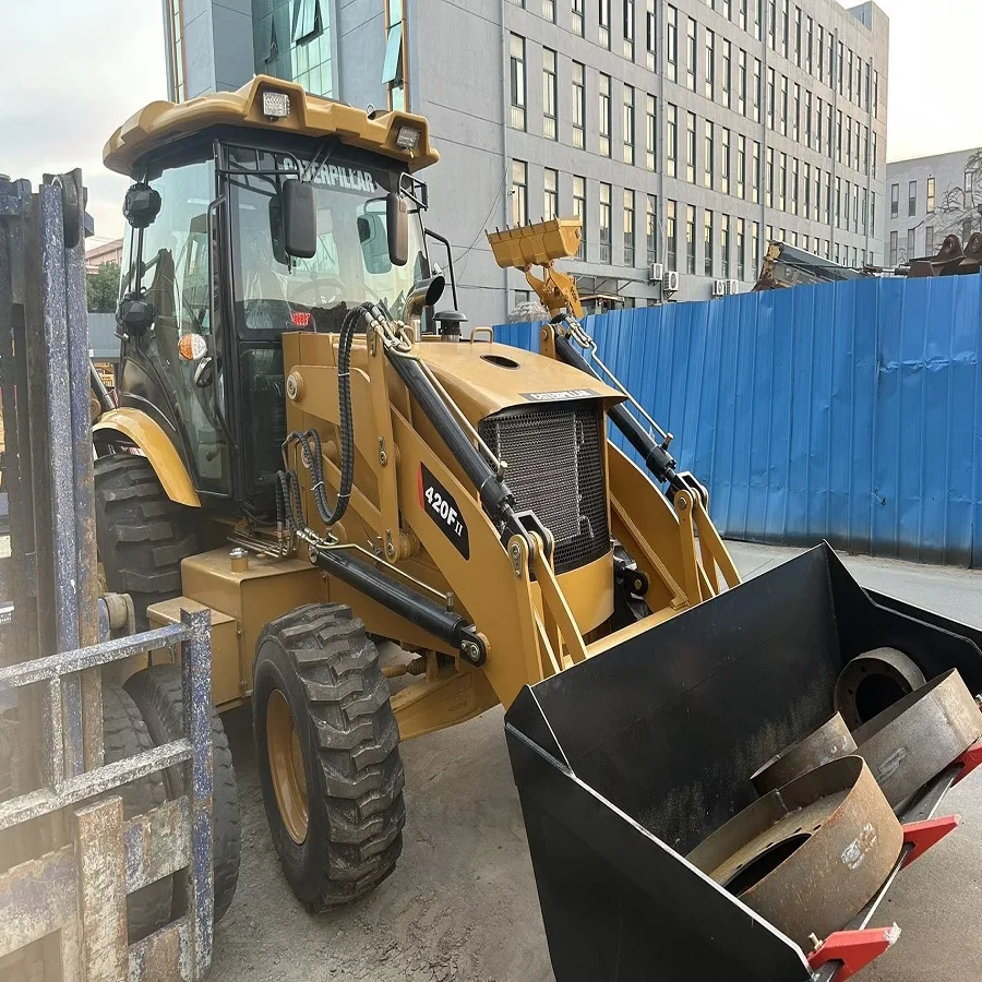 Экскаватор-погрузчик Caterpillar 420F2 Подержанные погрузчики Cat 420f 416E для продажи Подержанный оригинальный японский экскаватор-погрузчик cat 420F