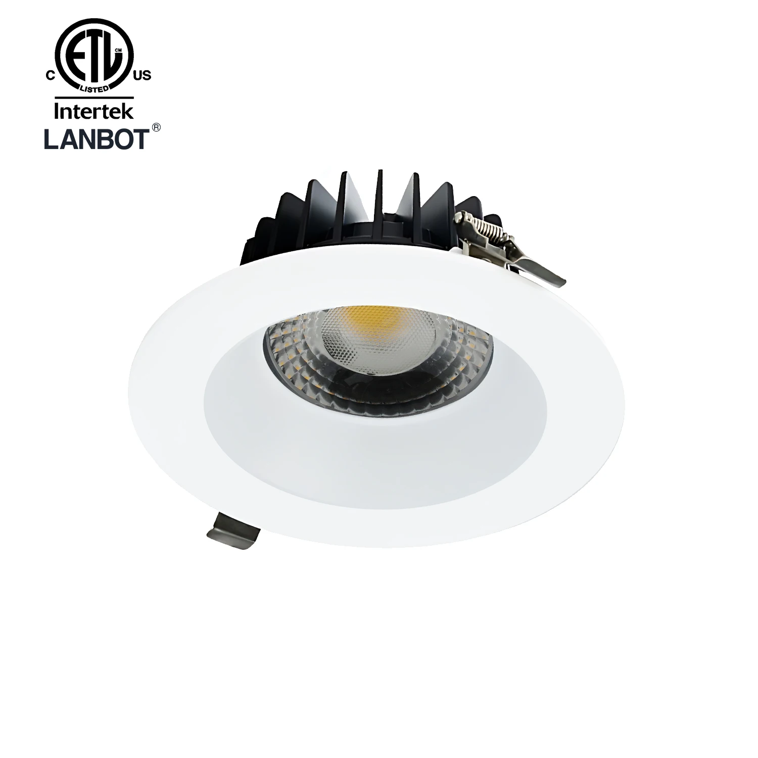 6 inch Architectural Luminaire Round Recessed Regressed  COB LED Downlight For Commercial
