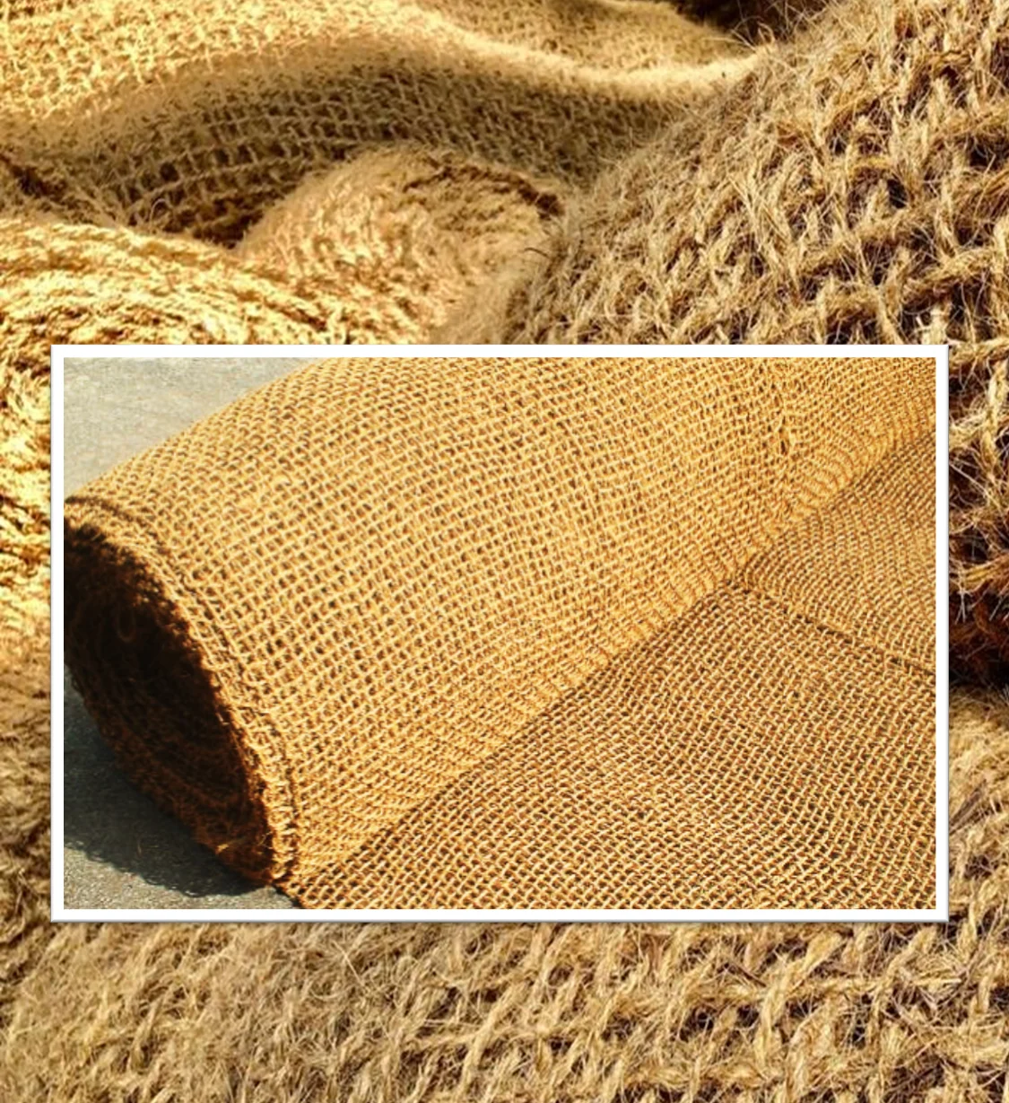 Bio Degradable Erosion control net made of coir
