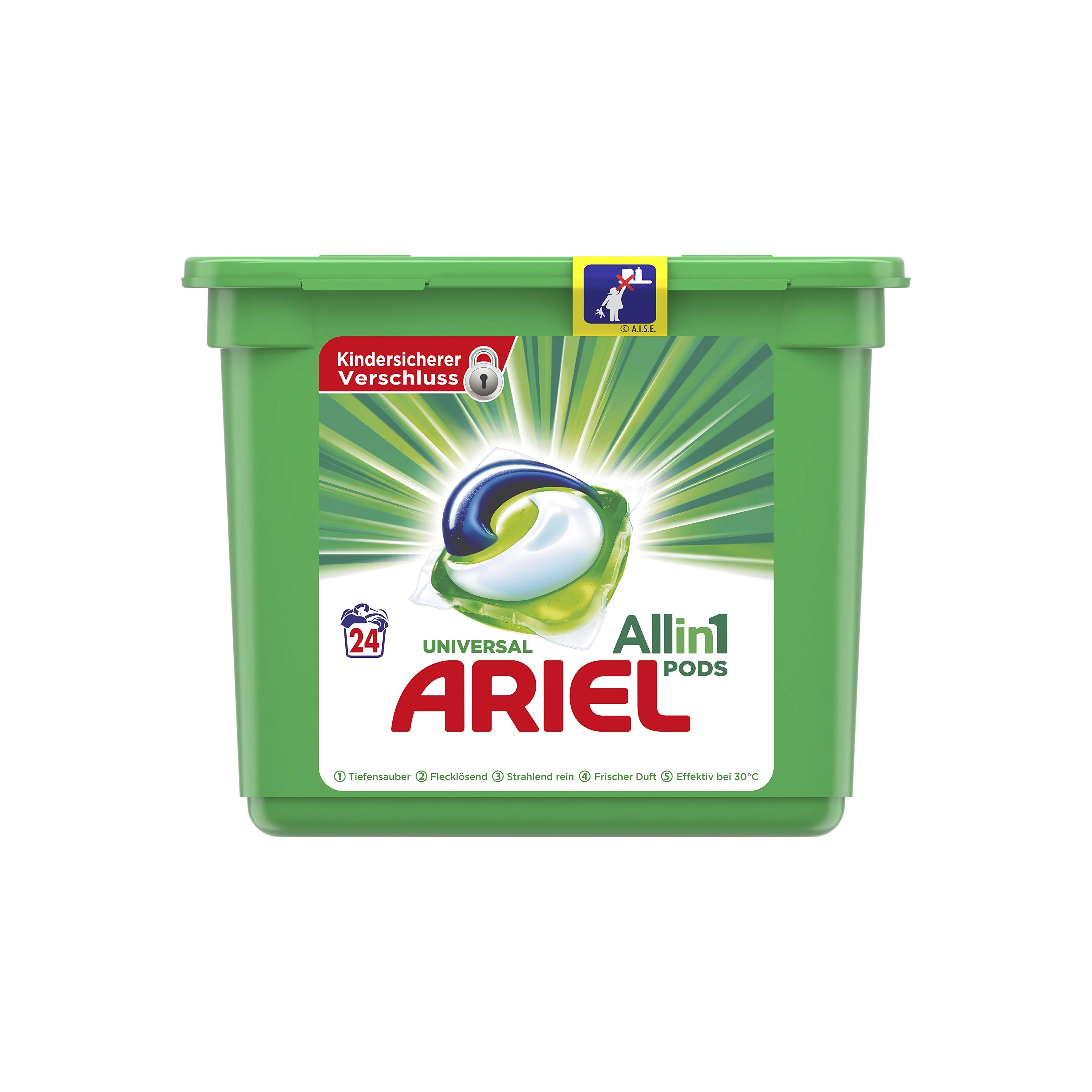 Hot sale Powerful Ariel pods/capsules 3 in 1 Mountain Spring Washing Gel Ariel All in 1 capsule / Ariel 3in1 PODS Washing liq