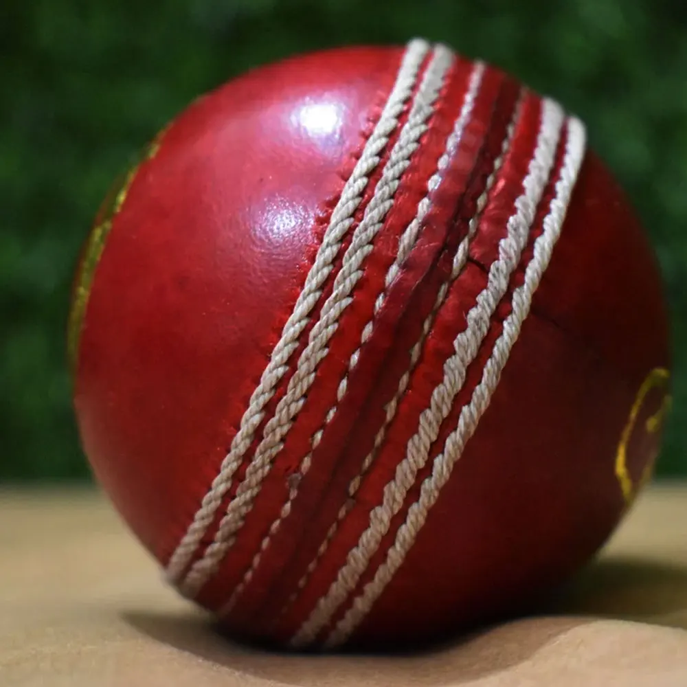 Red Cricket Ball | Red Color Leather Cricket Balls for Practice A Grade Handstitched | Senior Official Hard & Seasoned  Cricket