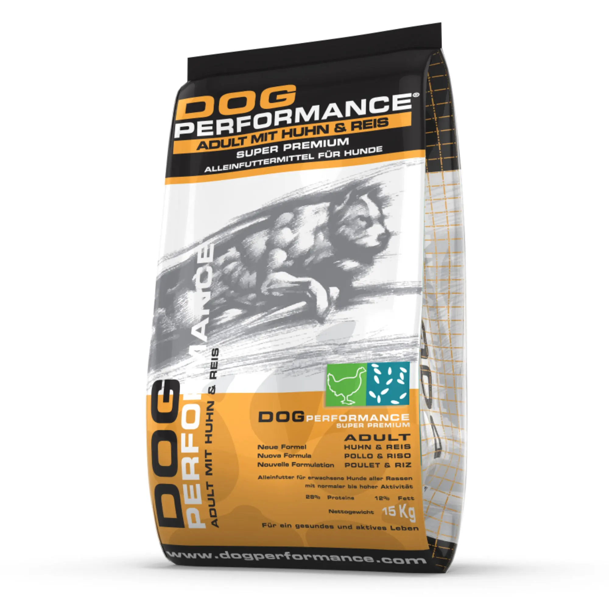 Optimal Nutrition Premium Chicken Rice Dry Food for Adults 15 kg Performance Meal for Daily Activities for Cats Packaged in Bag