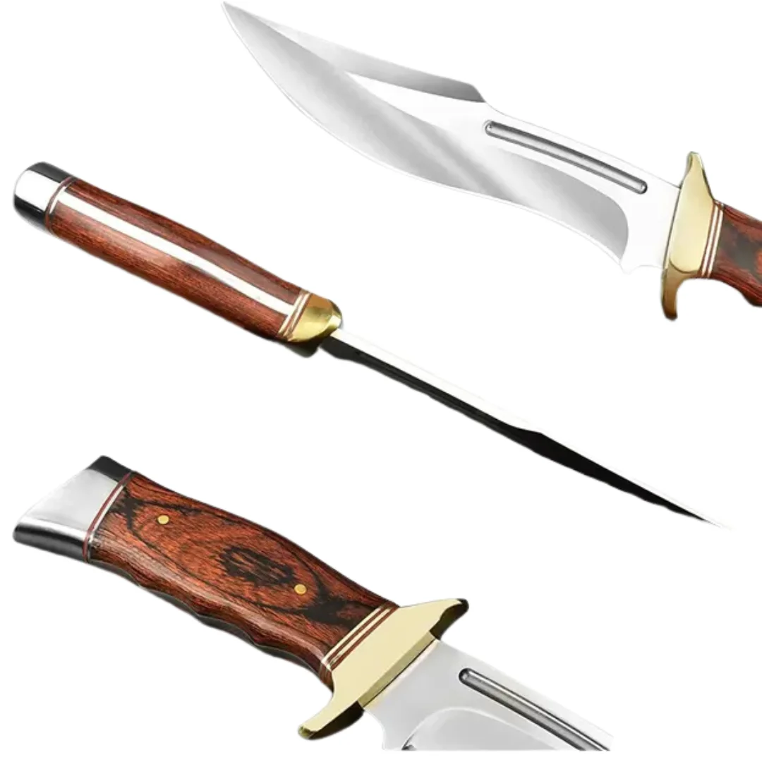 Top Selling 12 Inches Bowie Knife with Sheath High Quality Fixed Blade Hunting Knife for Hunting and Camping